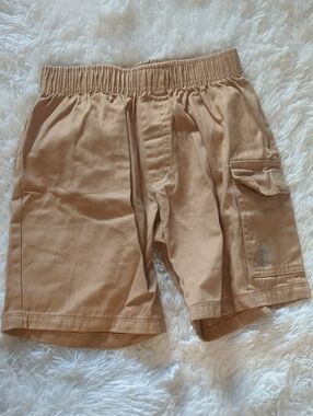 Aeropostale Boys' Tan Elastic-Waist Cargo Shorts